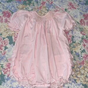 EUC Petit Ami 6 mos pink bubble outfit